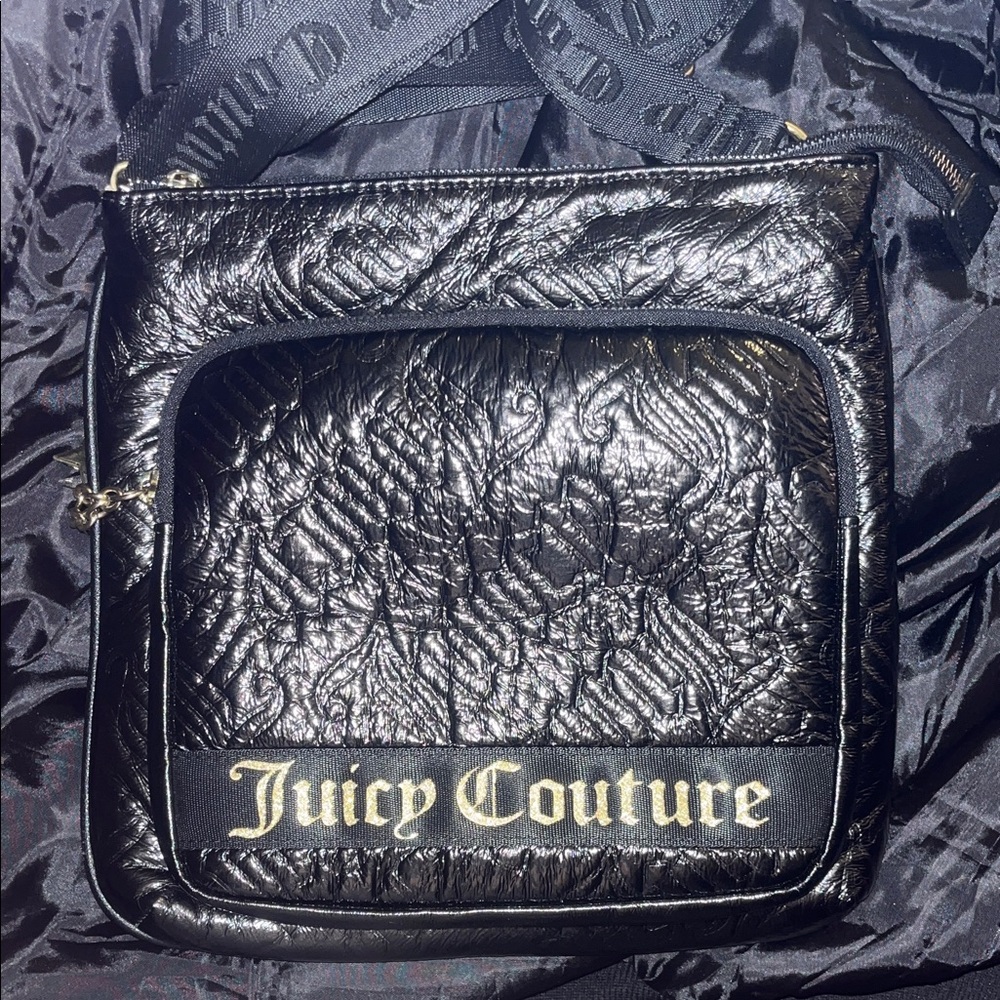 Juicy Couture Licorice Quilted Puff Bag